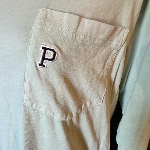 Pink Victoria Secret Longsleeve Tshirt Light Green - Picture 4 of 4